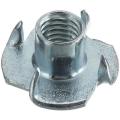 Гайка мебельная забивная врезная DIN 1624 оцинкованная сталь Гайка мебельная забивная врезная DIN 1624 оцинкованная сталь